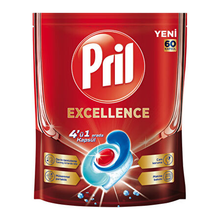 Pril Excellence Bulaşık Kapsülü 60'lı 1.086 G 3 ADET