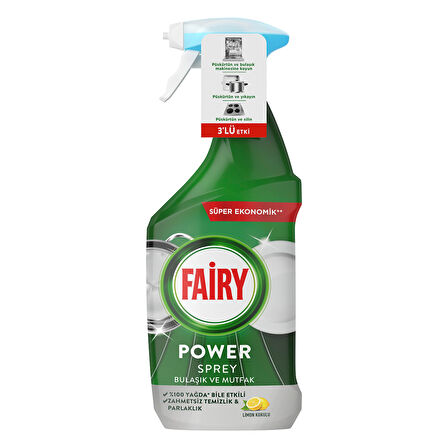 Fairy Power Spray 800 Ml 3 ADET