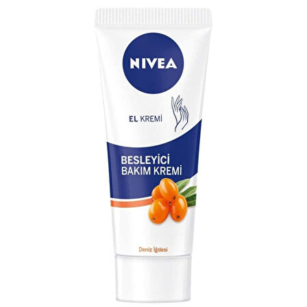Nivea Besleyici ve Nemlendirici El Bakım Kremi Deniz İğdesi 75 Ml 3 ADET