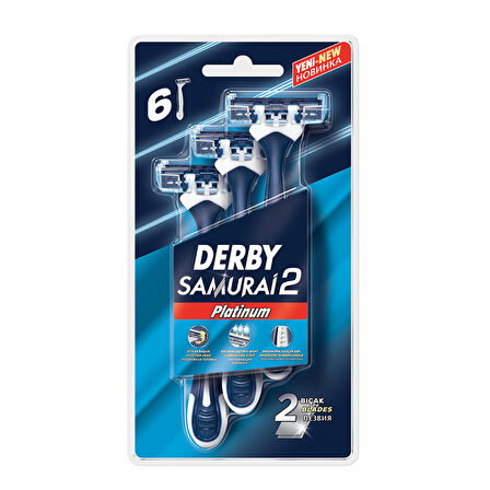 Derby Samurai Platinum 2 Blister 6'Lı 3 ADET