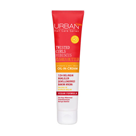 URBAN Care Curl Hibiscus 7/24 Durulanmayan Bakım Kremi175ml 3 ADET
