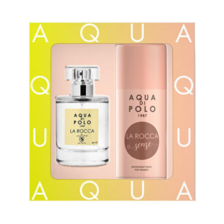 Aqua Di Polo La Rocca Parfüm 50 Ml + Sense Deodorant 150 Ml 3 ADET