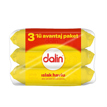 Dalin Islak Havlu 3x56'lı 3 ADET