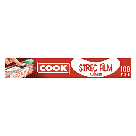 Cook Streç Film 100 M Kayar Bıçak Hediyeli 3 ADET