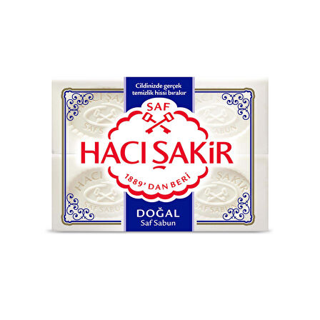 Hacı Şakir Doğal Beyaz Kalıp Sabun 4X150 G 3 ADET