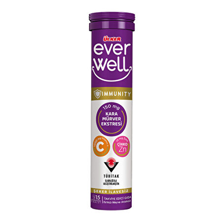 Ülker Everwell Karamürver C Vitamin Tablet 15'li 67.5 G 3 ADET