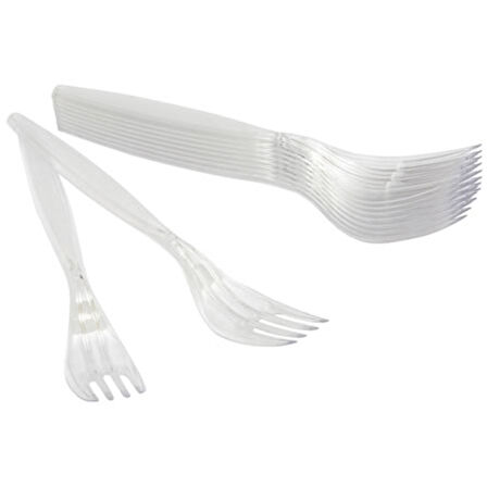 Roll-up Plastik Lüks Çatal 10'Lu 3 ADET