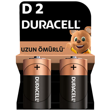 Duracell Alkalin D Pil, 1,5V (LR20 / MN1300), 2 li Paket 3 ADET