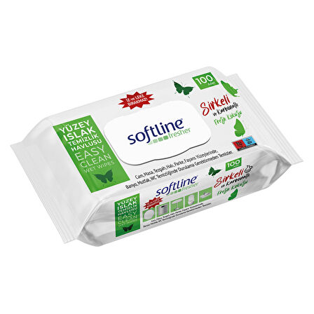 Softline Yüzey Temizlik Havlusu Fresh 100'lü 3 ADET