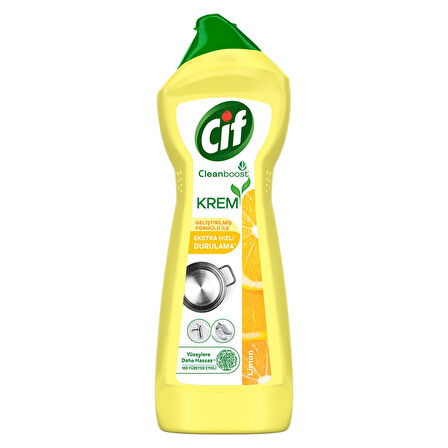 Cif Krem Yeni Nesil Yüzey Temizleyici Limon 750 Ml 3 ADET