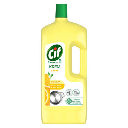 Cif Krem Yeni Nesil Yüzey Temizleyici Limon 1500 Ml 3 ADET