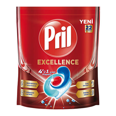 Pril Excellence Bulaşık Kapsülü 22'li 398,2 G 3 ADET