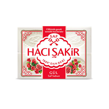 Hacı Şakir Gül Beyaz Kalıp Sabun 4X150 G 3 ADET