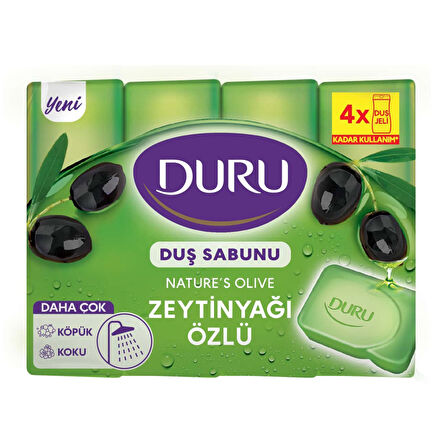 Duru Natural Olive Zeytinyağlı 4X150 G 3 ADET
