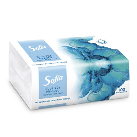 Sofia El ve Yüz Havlusu 100'lü 3 ADET