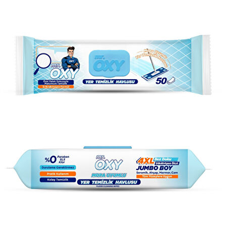 Mr. Oxy Yer Temizlik Havlusu 50'li 3 ADET