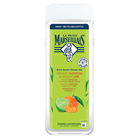 Le Petit Marseillais Mandalina ve Limon Duş Jeli 400 Ml 3 ADET