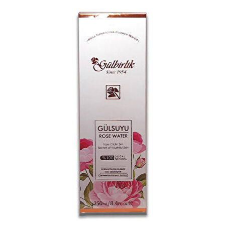 Gülbirlik Gülsuyu %100 Doğal 250 Ml 3 ADET