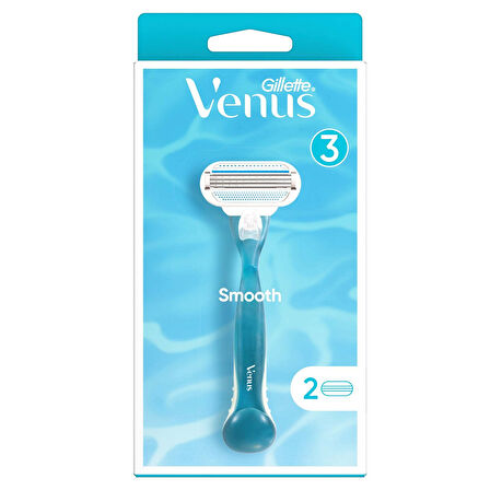 Gillette Venus Smooth Tıraş Makinesi + Yedek Başlık 3 ADET