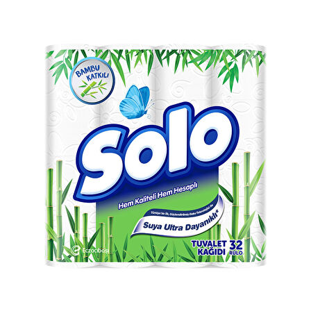 Solo Bambu Katkılı Tuvalet Kağıdı 32'li 3 ADET