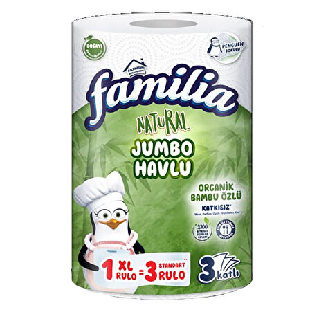 Familia Plus 1=3 Jumbo Dev Havlu 3 ADET