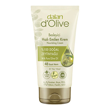 Dalan D'olive Hızlı Emilen Besleyici Krem 60 Ml 3 ADET