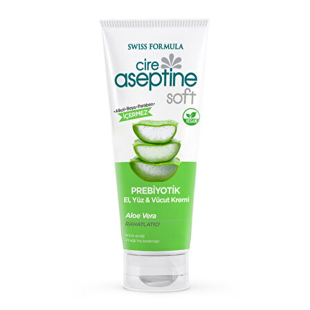 Cire Aseptine Aloe Vera El Yüz Vücut Kremi 75 Ml 3 ADET