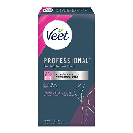 Veet Bacak & Vücut Bölgesi Sir Ağda Bantları 12'li 3 ADET