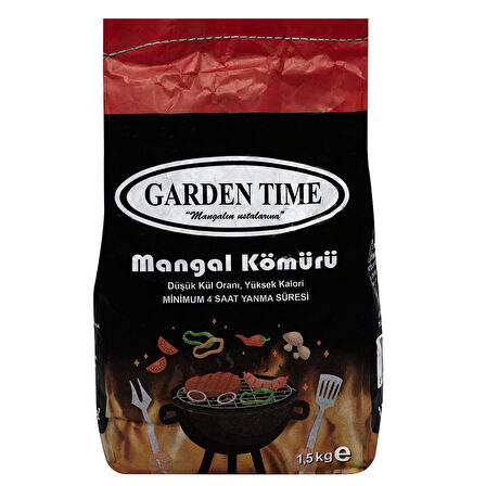 Garden Time Mangal Kömürü 1.5 Kg 3 ADET
