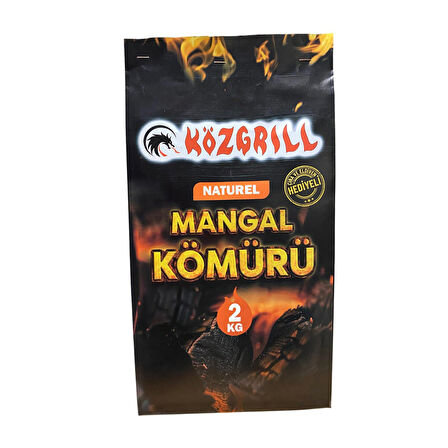 Közgrill Mangal Kömürü Naturel 2 Kg 3 ADET