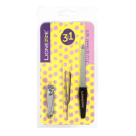 Lionesse 12450 3'lü Seyahat Seti 3 ADET