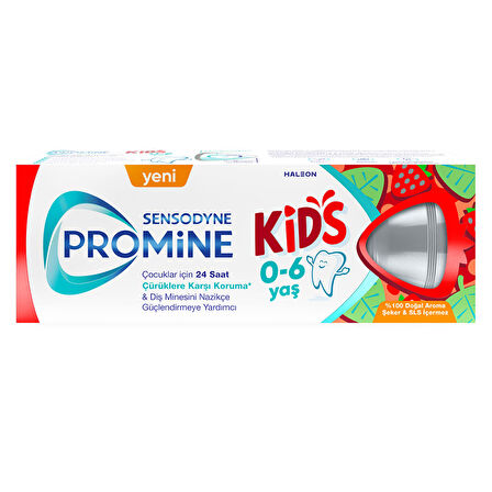 Sensodyne Promine Kids Çilekli & Tatlı Naneli Diş Macunu 50 Ml 3 ADET