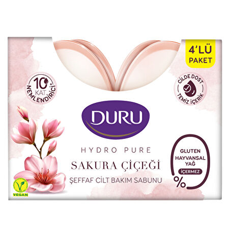 Duru Hydropure Sakura Bakım Sabunu 4 x 135 G 3 ADET