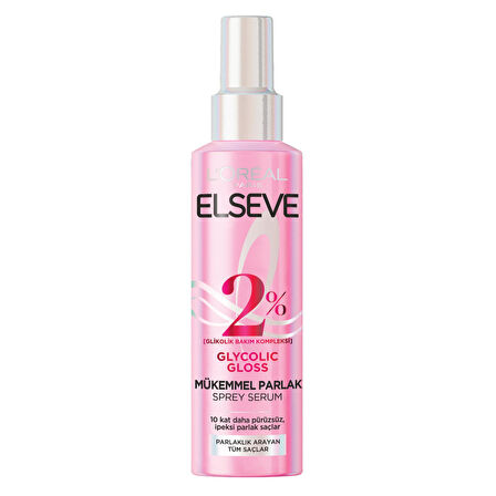 Elseve Glycolic Gloss Parlak Sprey Serum 150 Ml 3 ADET