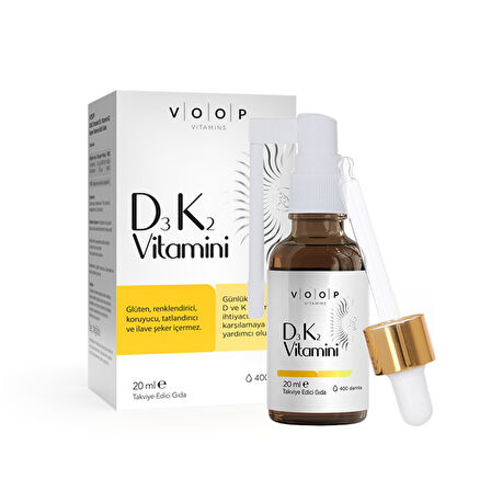 Voop Vitamin D3k2 Sprey - Damla 20 Ml 3 ADET