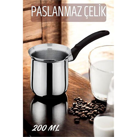 Findit Mini Paslanmaz Çelik Cezve 200 ml