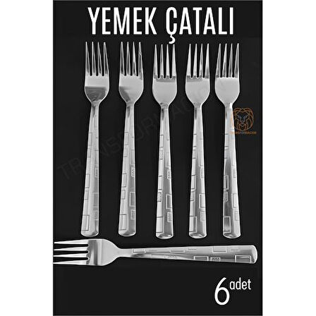 Yemek Çatalı Seti Veneta 6 lı Paslanmaz