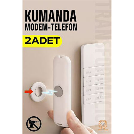 Mıknatıslı Çok Amaçlı Kumanda Telefon Tutucu 2 ADET