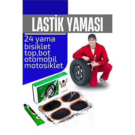 Lastik Yaması 24 Adet Yama Seti