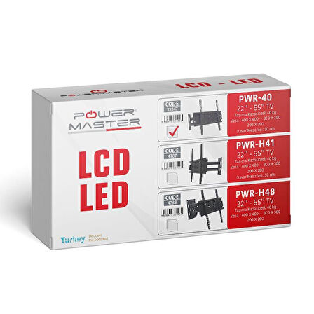 22-55 LED/LCD/PLAZMA KİLİTLİ DUVAR ASKI APARATI-Findit