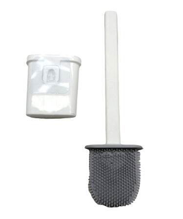 POŞETLİ SİLİKON KLOZET WC FIRÇA SETİ-Findit