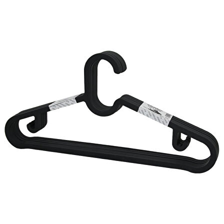 10PCS PLASTİK - ANTRASİT GRİ ELBİSE ASKISI-Findit