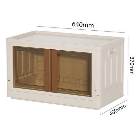 40X64X37CM 72L KATLANABİLİR SAKLAMA KUTUSU-Findit