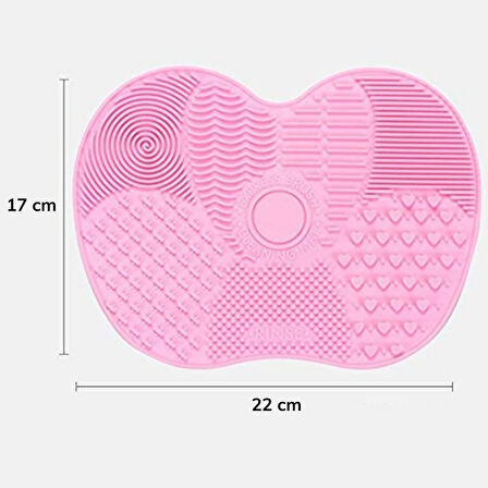 Pratik Kolay Makyaj Fırçası Temizleme Matı Aparatı Aleti-Findit