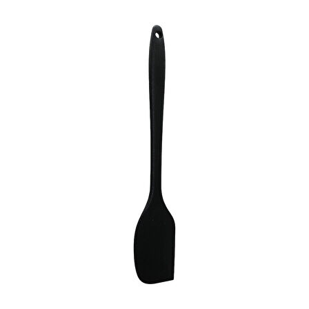 SİYAH ORTABOY KÖŞELİ SİLİKON SPATULA KARIŞTIRICI 30CM-Findit