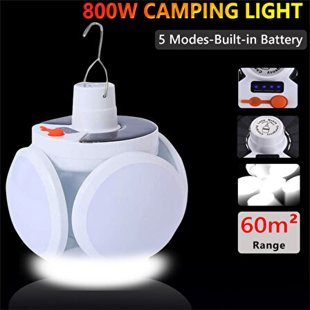 Solar 5 Kanatlı Kamp Lambası-Findit