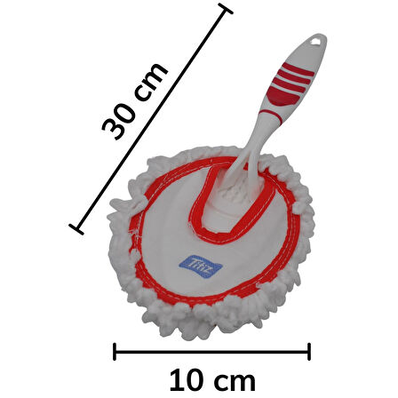 Mikrofiber Duster Toz Leke Kir Alıcı Temizleyici Tutacaklı Temizlik Bezi Aparatı Malzemesi-Findit