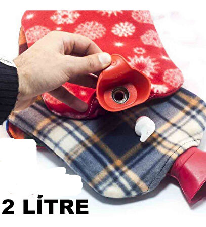 Sıcak Su Torbası 2 Litre Polar Kılıflı Termofor-Findit