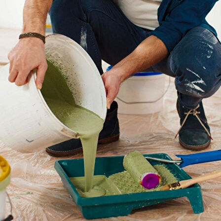 Boya Badana Eşya Koruma Hışır Örtüsü 180cm x 15 mt Yapışkanlı Hışır Örtü-Findit