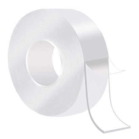 Ultra Güçlü Çift Taraflı 2 mt x 3 cm Çift Taraflı Nano Bant-Findit